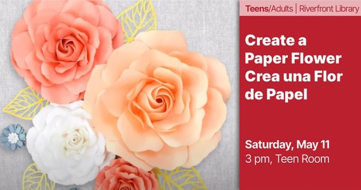 paper flower making may 11 riverfront