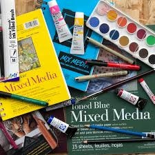 mixed media art materials