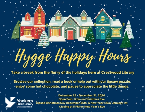 flyer explaining the happy hour