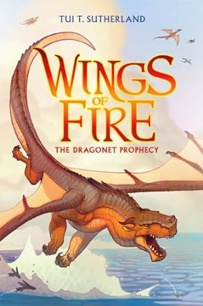 image of wings of fire book with dragon on cover