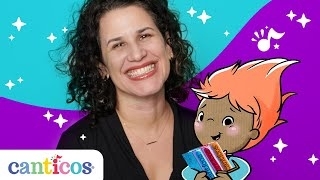 Susie Jaramillo smiling with cartoon character