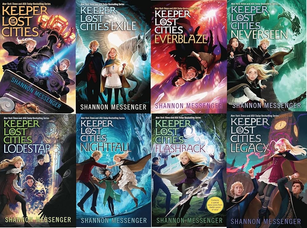 book covers of the series keeper of the lost cities