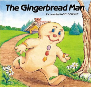 illustration of Gingerbread Man running