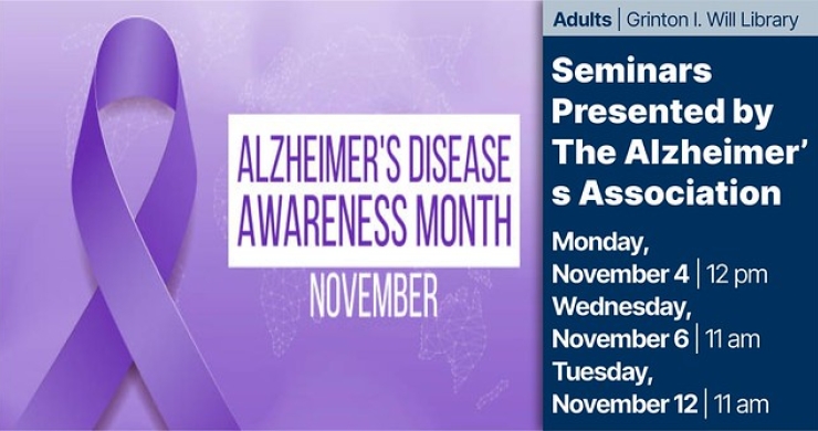 alzheimer association nov 4 will library