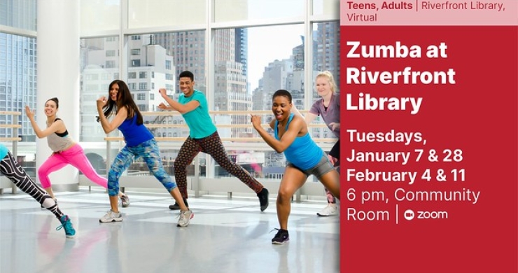 zumba riverfront jan 7 6 pm